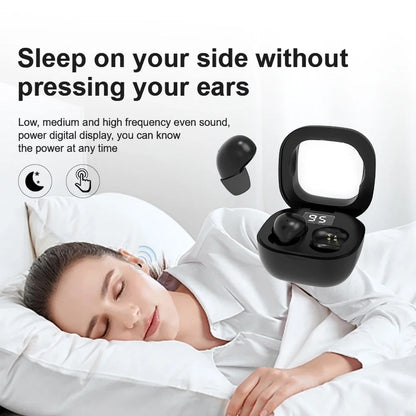 Mini Wireless Bluetooth Earbuds - Ultra Small Invisible Sleep Headphones with Noise Reduction