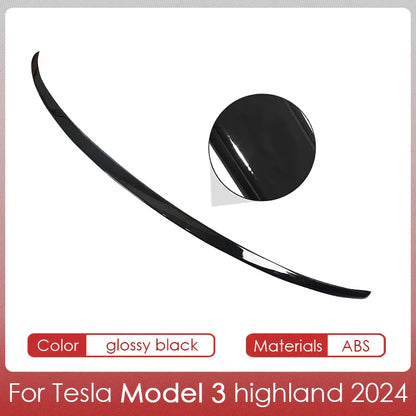 Tesla Spoiler Wing for Model Y & Model 3 Highland 2024 – ABS Rear Spoiler Accessory for Tesla 3/Y 2017–2024