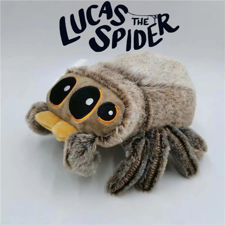 Black Spider Plush Toy — Soft Stuffed Animal Pillow, Little Lucas Anime Game Room Decor & Kids Gift