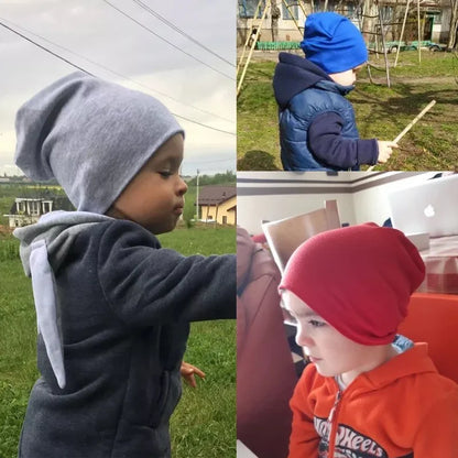 2pcs Baby Hat and Scarf Set - Soft Elastic Cotton Beanie for Boys and Girls, Hip Hop Cap for Autumn and Winter, Warm Newborn Accessories