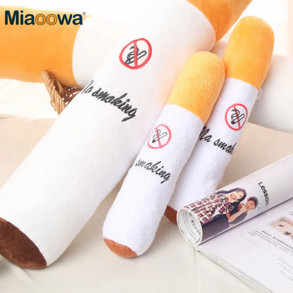 30-110cm Funny Cigarette Plush Pillow – Cylindrical Sleeping Toy for Fashion, Friends & Birthday Gifts