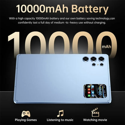 2026 Pad 25 Pro 10.1" Android Tablet – 22GB+2TB, 4G/5G Dual SIM, 10000mAh Kids & Global Version