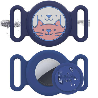 Airtag Dog Collar Holder – Silicone Protective Case for Apple AirTag, Full Body Cover Fits All Collar Sizes