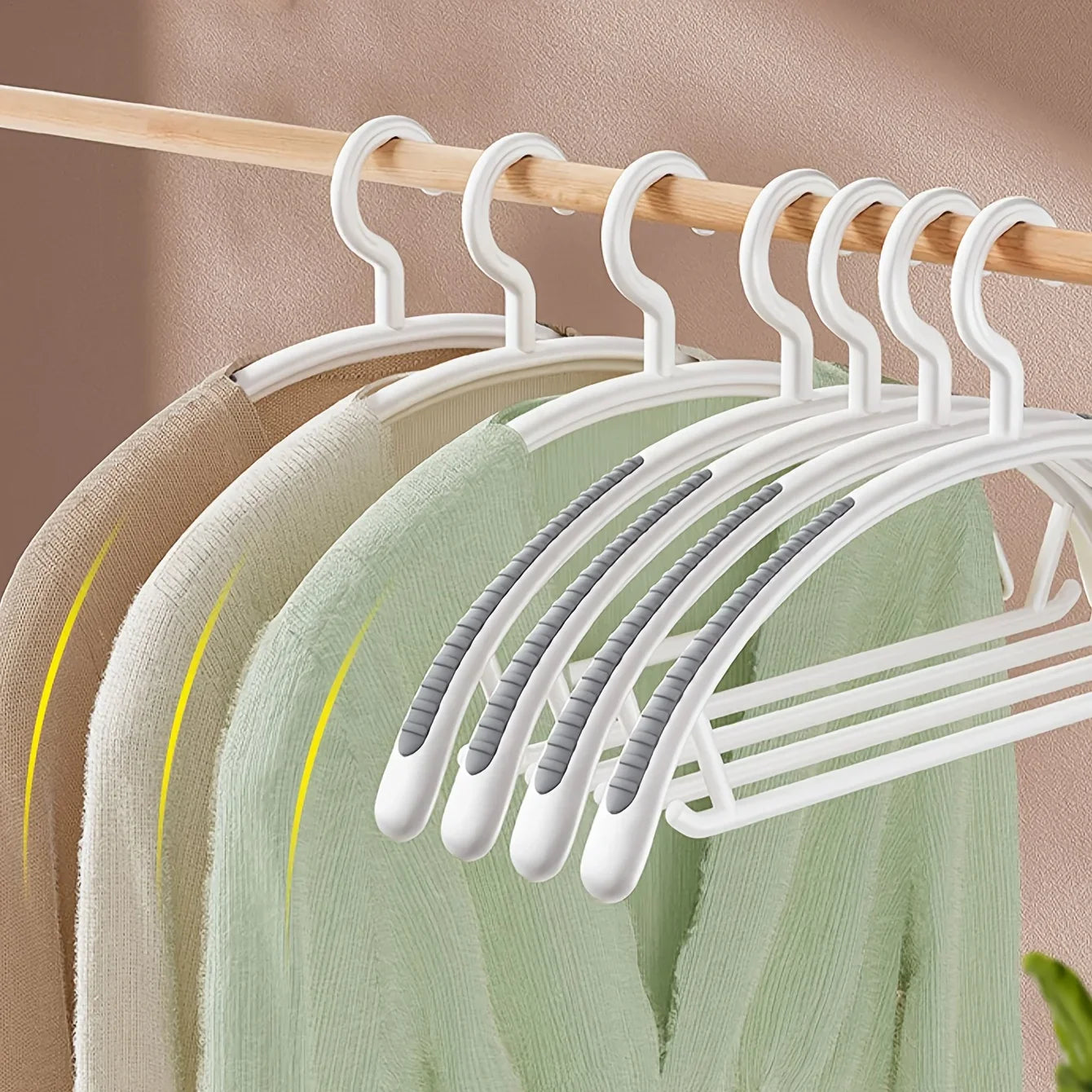 Household Non-Slip Plastic Hanger – Thick Wide Shoulder Clothes Drying Rack for Home & Wholesale Use