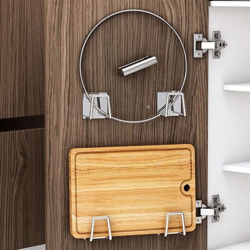 Stainless Steel Self-Adhesive Kitchen Sponge Rack - Sink Drain Drying Holder, Sink Accessories for Efficient Organization