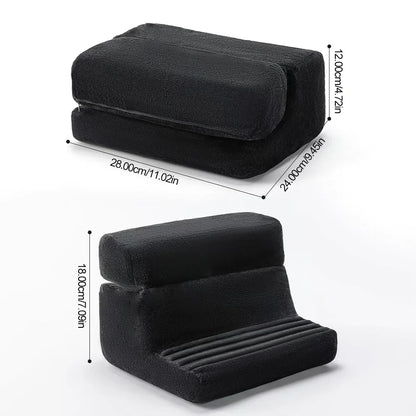 Multi-Functional Tablet Pillow Stand – Foldable 4-Angle Mobile & Tablet Holder for Comfortable Reading & Watching