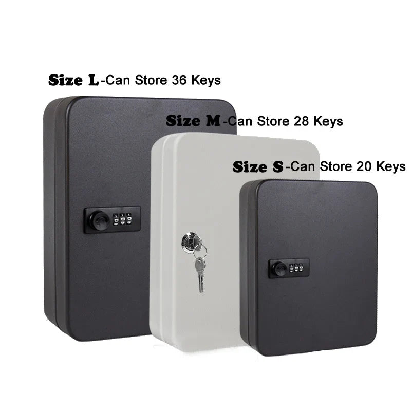 Password Key Lock Box — Multi-Key Safe Organizer for Home, Office, Car, and Factory Use