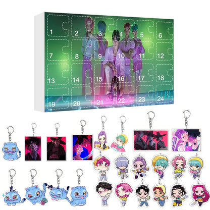 New Kpop Demon Hunters 24-Day Advent Calendar — Rumi, Mira, Zoey & Tiger Christmas Countdown Gift