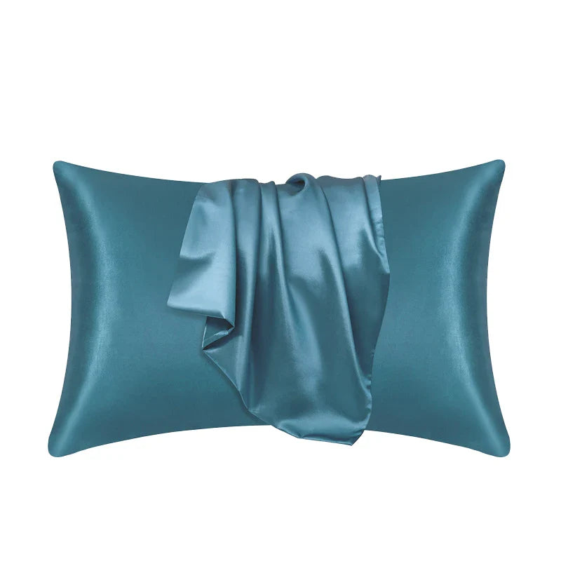 Silk Satin Pillowcase — Hair & Beauty Friendly Pillow Cover, Comfortable Home Decor for Standard/Queen, 1PC