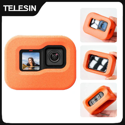 TELESIN Floating Waterproof Case – Buoyant Protective Diving Shell for GoPro Hero 9/10/11/12/13