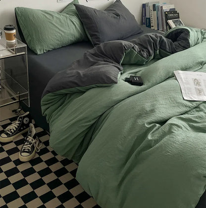 Bedding Comforter Set – Duvet Cover & Bed Sheets with Pillowcases for Queen/King Bed, Edredones de Cama