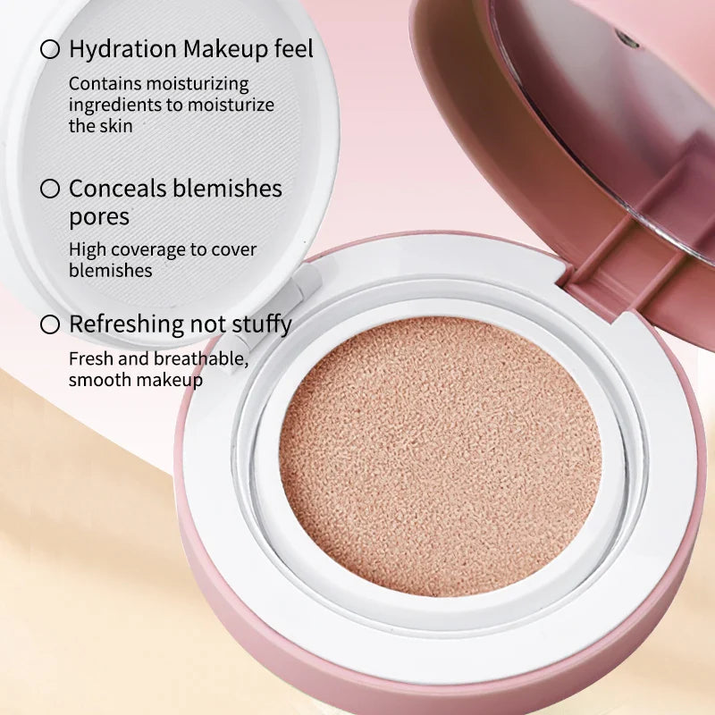 OCHEAL CC Cream Cushion Foundation – Long-Lasting Moisturizing Concealer & BB Cream for Face Makeup