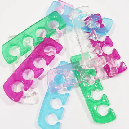 Soft Silicone Toe Separators - Flexible Finger Spacers for Pedicure, Nail Polish, Foot Care & Toe Alignment