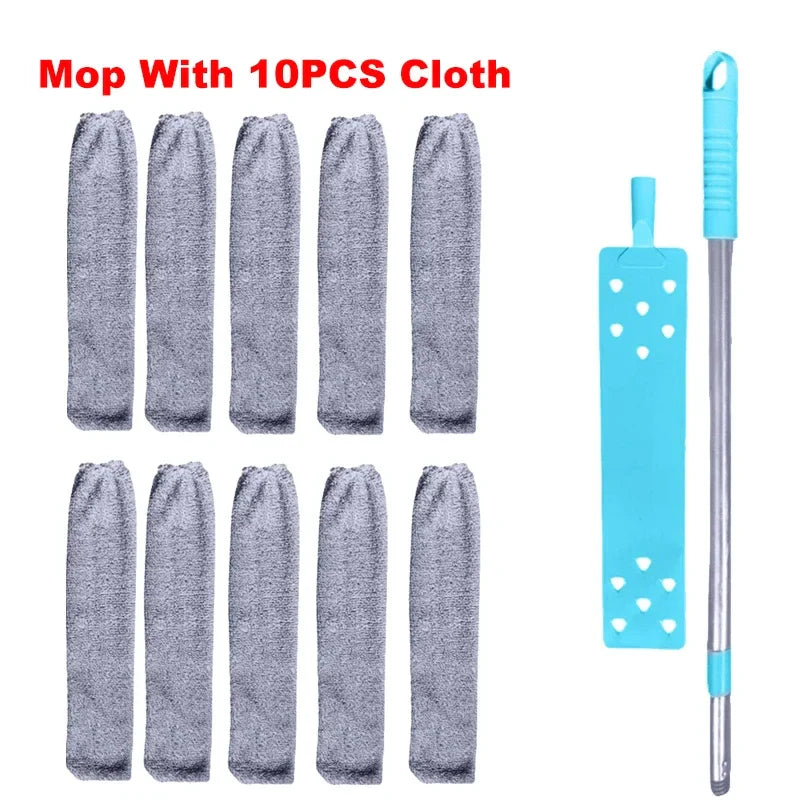 Adjustable Microfiber Long Handle Retractable Ceiling Dust Cleaner – Gap Brush Wand Mop with Extension Pole