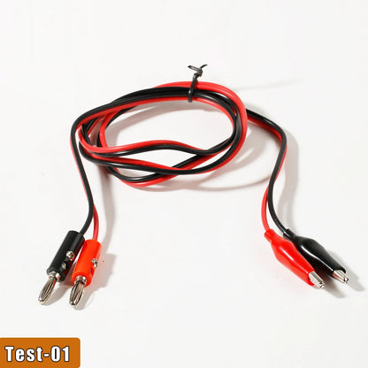 Multimeter Test Leads with Alligator Clips, Banana Plug Universal Cable, Crocodile Clip Test Wires