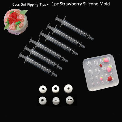 21PCS/13PCS Mini Nozzle Tips Set – Pottery Clay & DIY Dessert Cake Piping Tools