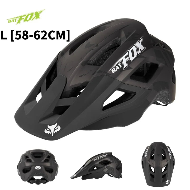 BATFOX MTB Cycling Helmet — Integrally-Molded Mountain Bike Helmet for Speed & Safety