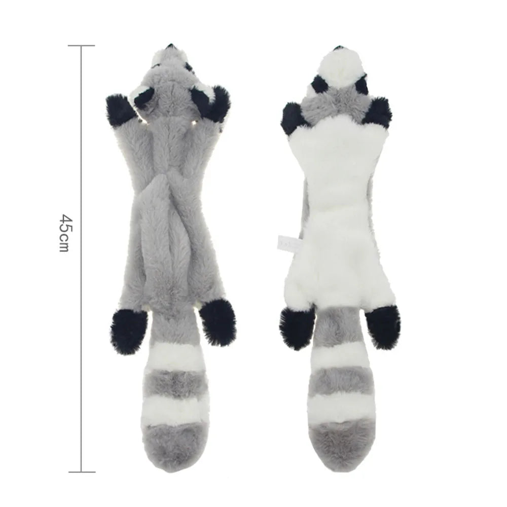 5-Pack Stuffingless Dog Toys – Funny Animal Plush Chew Toys with Squeakers & Crinkle for Dogs