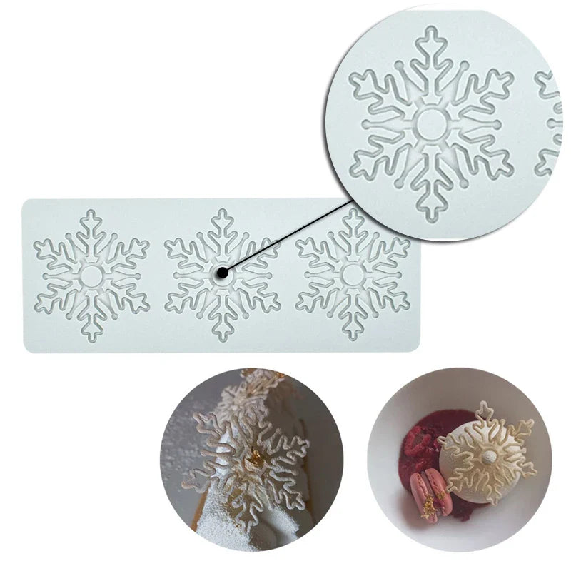 Christmas Silicone Cake Molds — Tree, Snowflake & Hat Shapes for Mousse, Chocolate & Holiday Baking