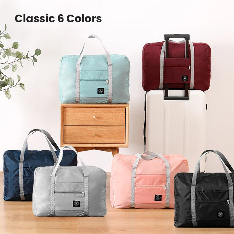 2-Pack Foldable Travel Duffel Bags – Airlines Carry-On, Weekender & Gym Tote for Men and Women
