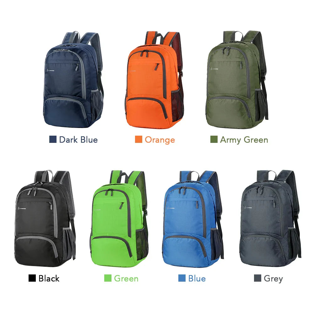 Lightweight Foldable Backpack - Waterproof Packable Daypack for Men & Women, Outdoor Travel, Hiking, Cycling & Camping Shoulder Bag