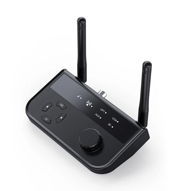 3D Stereo Bluetooth 5.3 Audio Receiver | Optical, Coaxial, 3.5mm AUX Output Wireless Adapter for Car and Speakers
