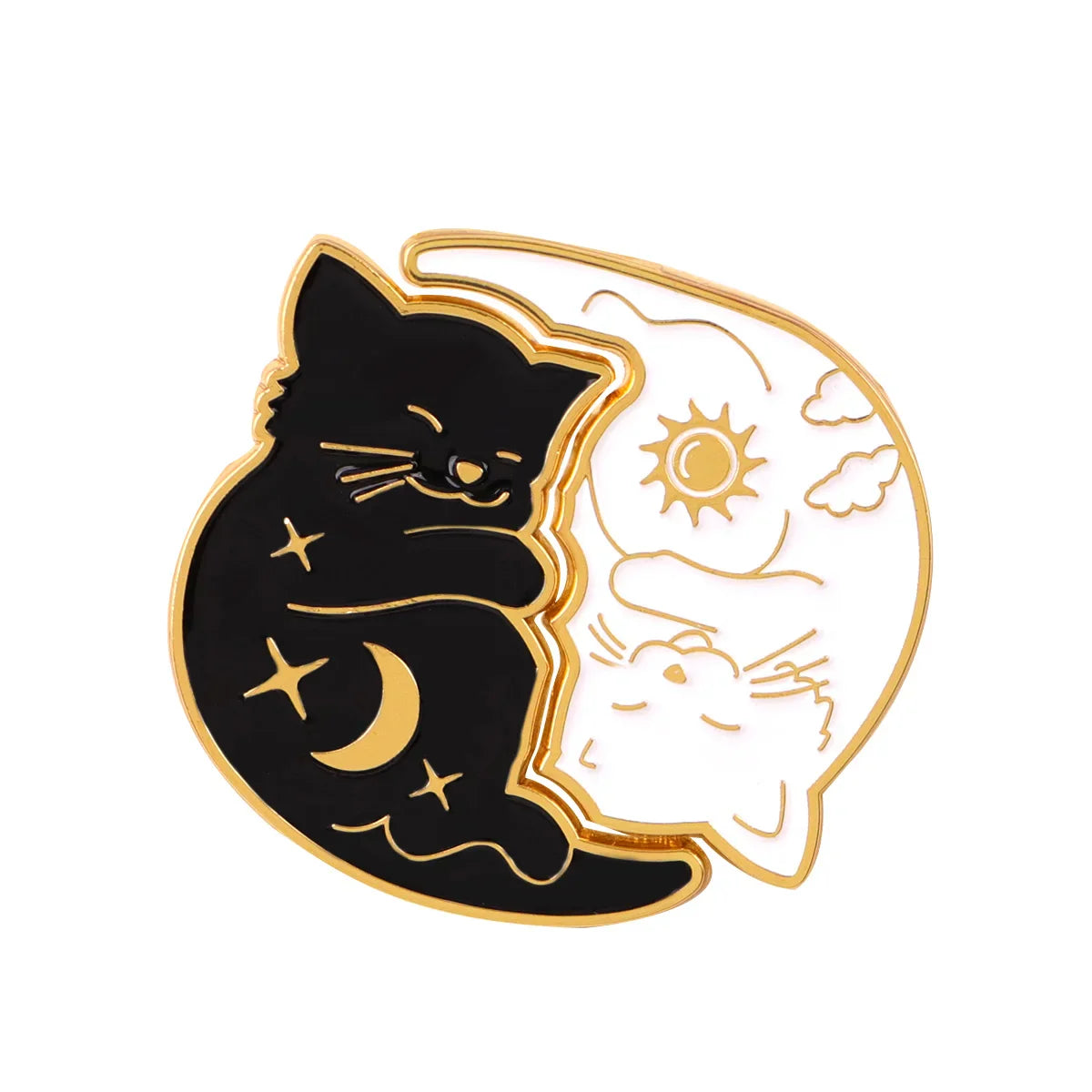Cute Cat Enamel Pin — Cartoon Animal Lapel Brooch for Backpacks, Cosplay & Kids Gifts