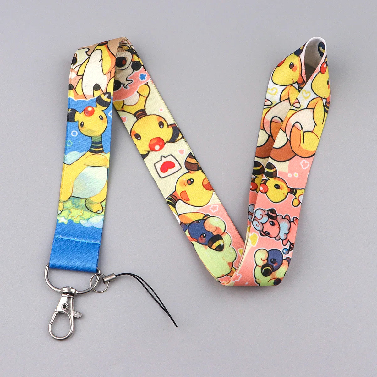 Anime Gengar Lanyard for Keys – Cartoon ID Card, Mobile Phone Strap, USB Badge Holder, DIY Keychain Gift