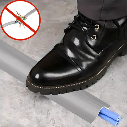 Self-Adhesive PVC Cable Protector Strip — Wire & Cord Insulation Cover, Wear-Resistant Trip Prevention Organizer