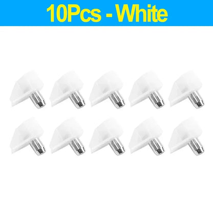 10/50PCS Plastic Shelf Support Pegs – Cabinet, Wardrobe & Glass Shelf Holder Pins for Furniture Brackets
