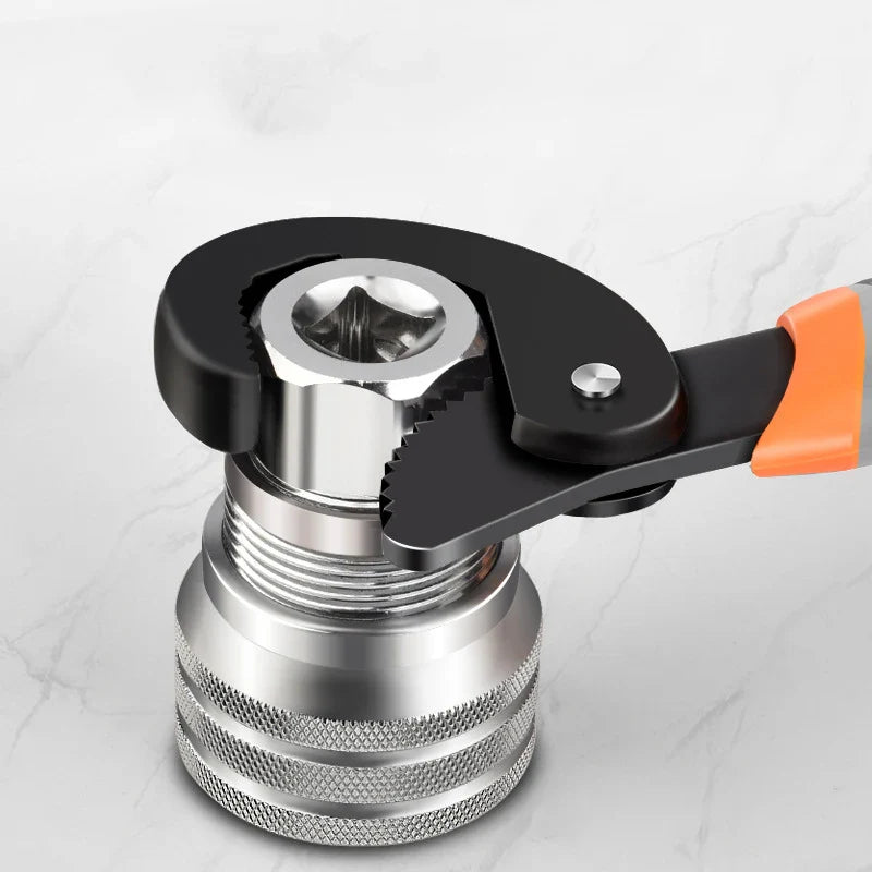 Universal 3/8 inch Hex Socket Torque Wrench Head Spanner Sleeve - Adjustable 10-19 mm Repair Tool