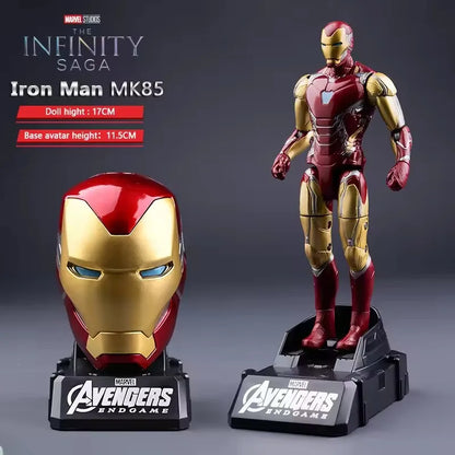 Marvel Iron Man Head Shaped Action Figure – Deformable Toy with Spider-Man Joints, Mobile Model Doll for Kids’ Educational Play