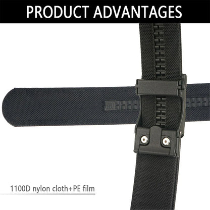 TUSHI Men's Military Tactical Belt – Heavy-Duty Sturdy Nylon with Automatic Buckle for Outdoor & Casual Wear