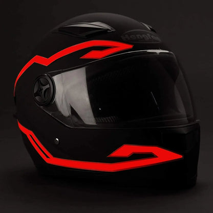 Motorcycle Helmet Light – 4-in-1 EL Light with 3 LED Modes, Night Riding Signal & Decoration Accessories Kit