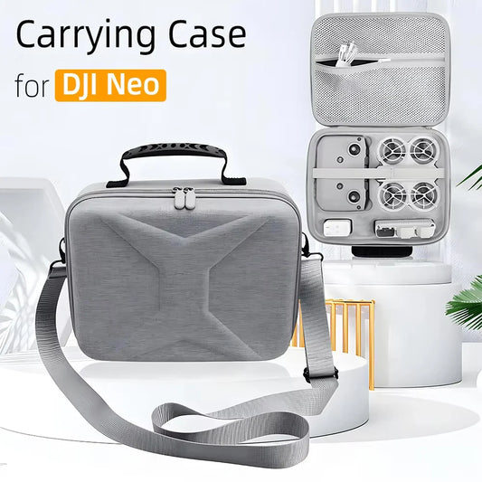 Carrying Case for DJI NEO Drone – Hard PU Waterproof Travel Case for Fly More Combo & Accessories