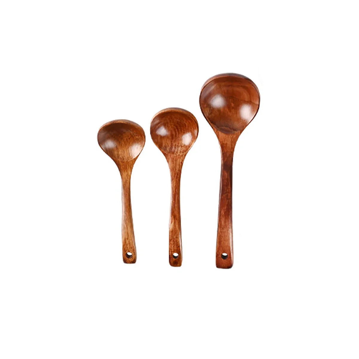 Komu Wooden Soup Ladle — Non-Stick Kitchen Utensil for Cooking, Tableware & Catering Supplies