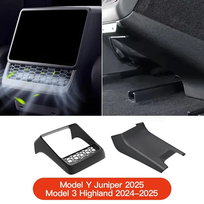 Tesla Model 3/Y Rear Center Console Vent Cover - Dust-Proof Car Interior Accessory