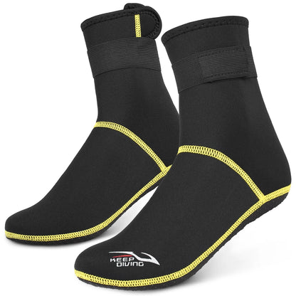 3mm Neoprene Outdoor Diving Socks - Thermal Wetsuit Boots for Snorkeling, Sailing, Swimming - Anti-Slip Beach Water Socks