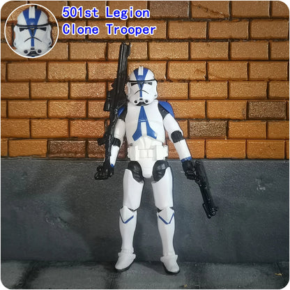 Star Wars 3.75" Clone Trooper Action Figure — 1/18 501st & 187th Legion REX ARF P1/P2 Toy Model