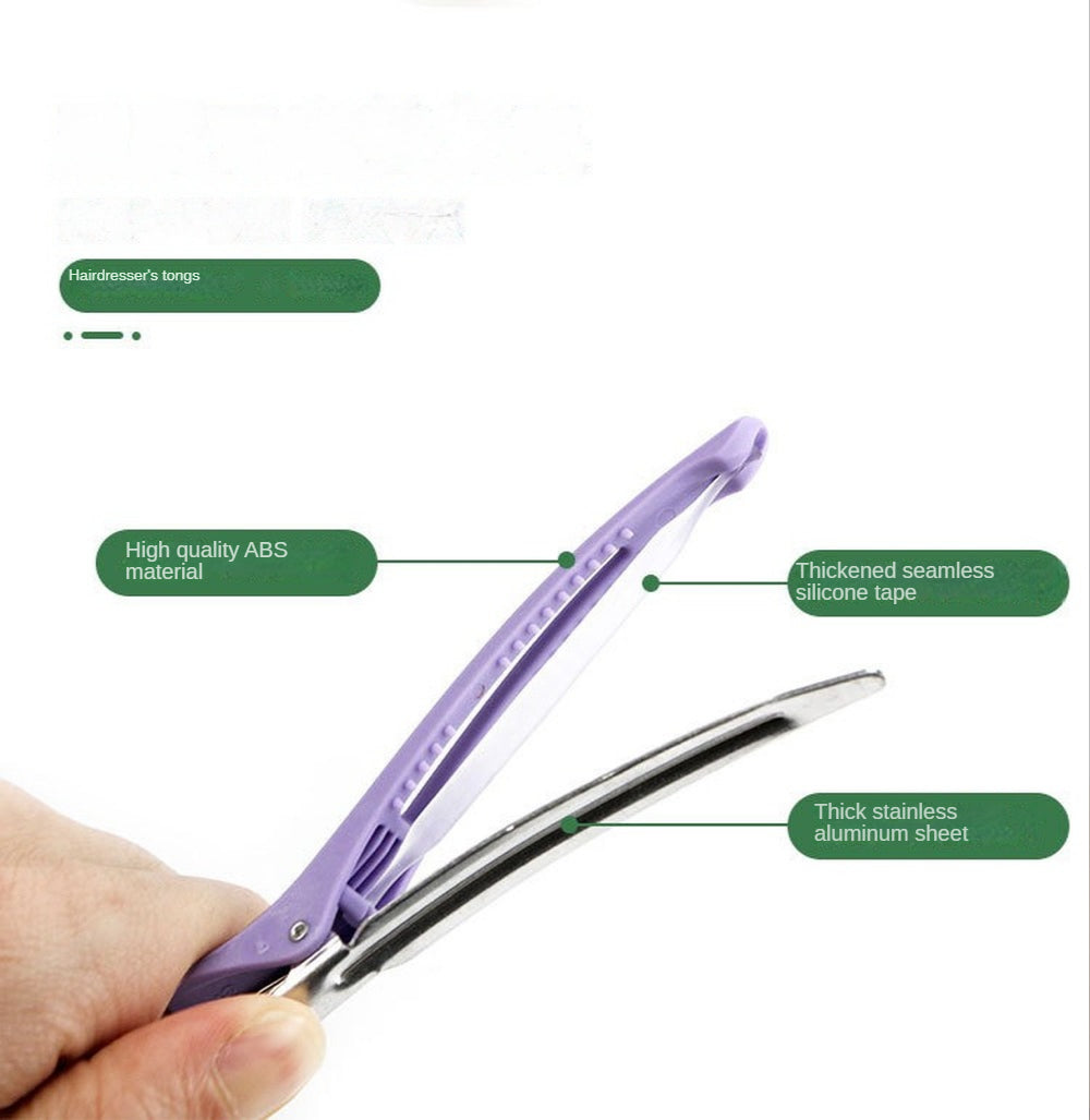 5/6PCS Alligator Hair Clips – Hairdressing Clamps & Crocodile Section Clips for Salon Styling and Barber Use