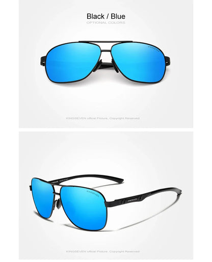 KINGSEVEN Polarized Pilot Sunglasses – UV400 HD Lens Aluminum Frame Photochromic Night Vision Eyewear for Men & Women