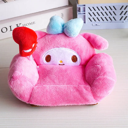17cm Labubu Doll Storage Bag — Cute Transparent Cotton Crossbody Bag for Toy Display & Mini Sofa Accessories