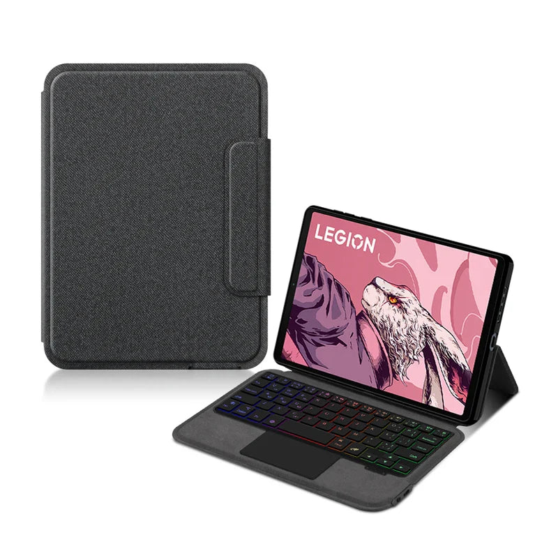 HUWEI Magic Keyboard Case for Lenovo LEGION Y700 2023 8.8" TB-320F 2nd Gen Tablet Cover with TouchPad & Backlit Keyboard