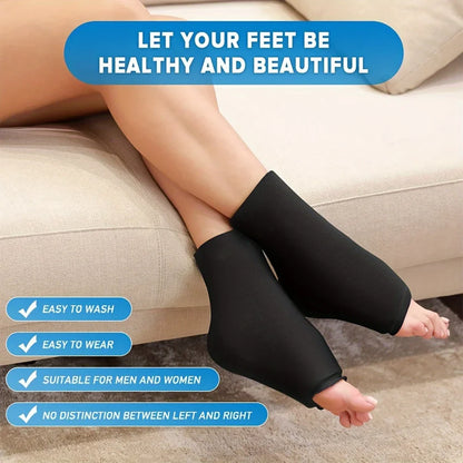 Stretchable Ankle Ice Pack Wrap — Cold Compression Therapy for Plantar Fasciitis & Sprained Ankles