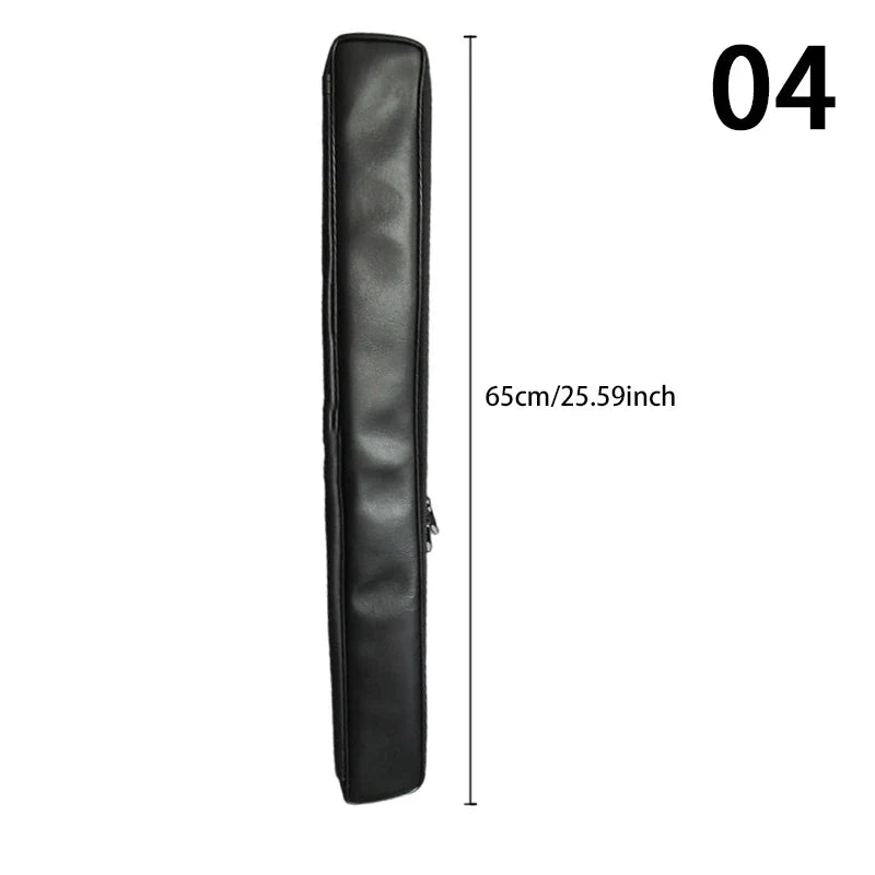 Waterproof Leather Instrument Bag - Thickened Vertical Storage Case for Flute, Piccolo, Saxophone & Wind Instruments