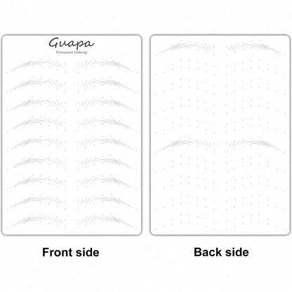 Microblading Practice Skin Sheets — Eyebrow Segment Tip Joint Texture for Semi-Permanent Makeup Training