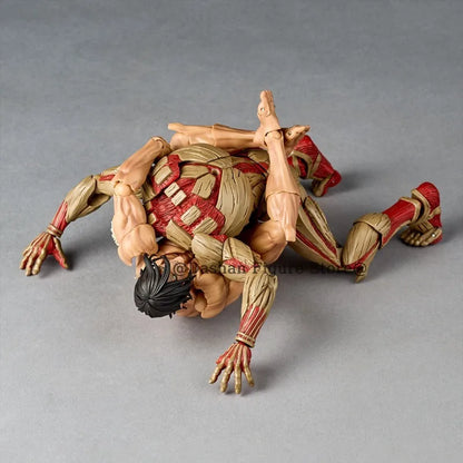Attack on Titan Revoltech Action Figure – Armored Titan Reiner Braun PVC Model Toy Collectible