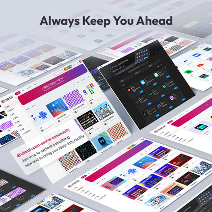 Ulanzi D200 Live Streaming Controller – 13 LCD Keys for Vlog, Content Creation, Photo & Video Editing, Gaming, Office Work