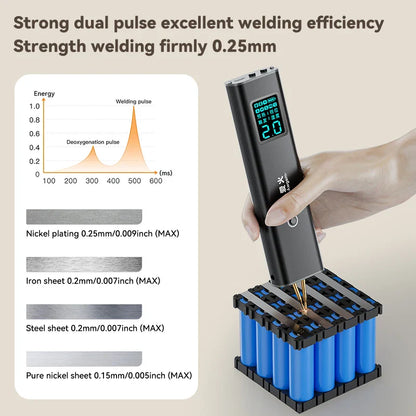 Awgem Portable Handheld Spot Welder – DIY Adjustable 99-Gear Welding Machine for 18650 Lithium Batteries
