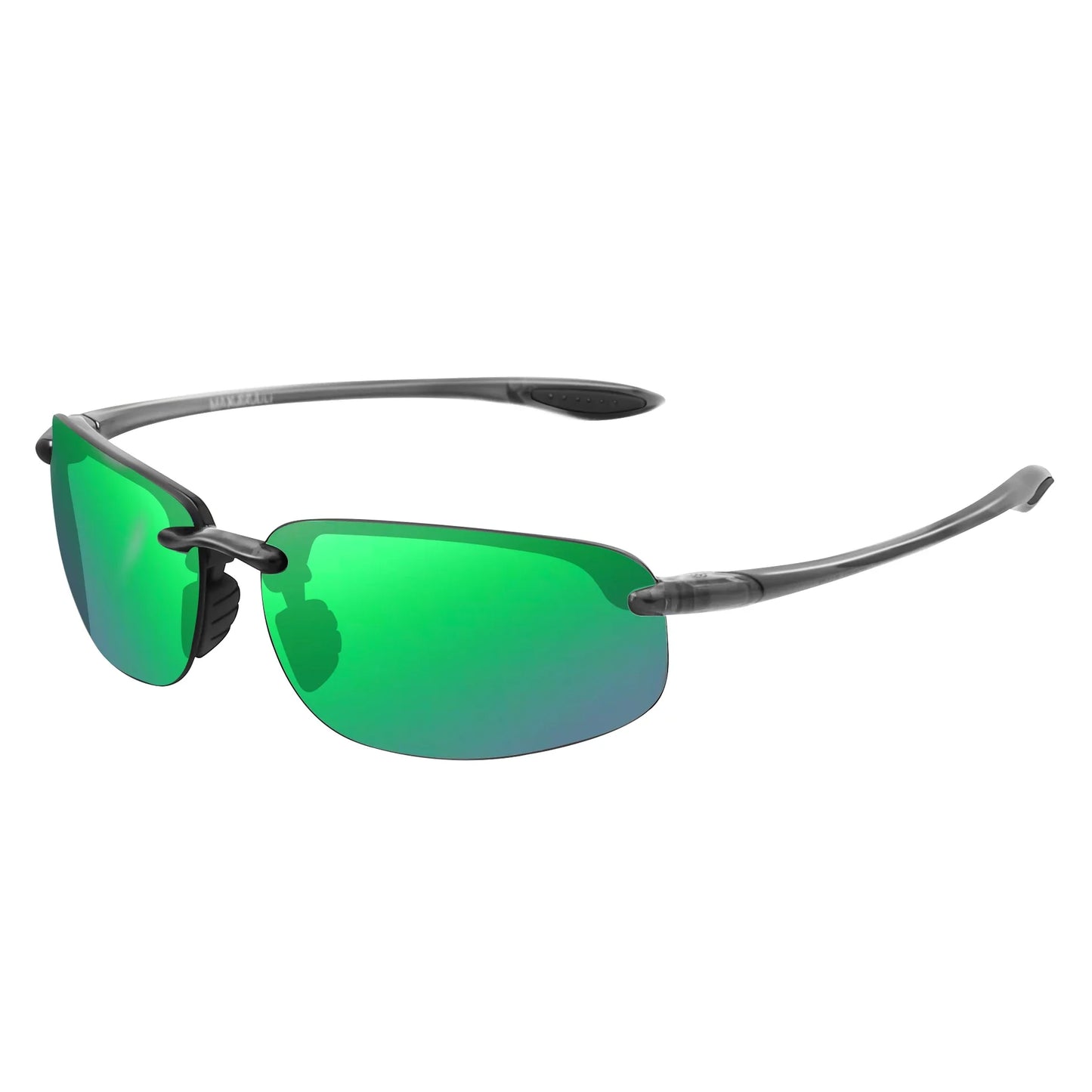 JULI Sports Sunglasses – TR90 Rimless Frame, UV400 Protection for Men & Women, Ideal for Cycling, Running, Fishing, Baseball, and Driving, Model 8001